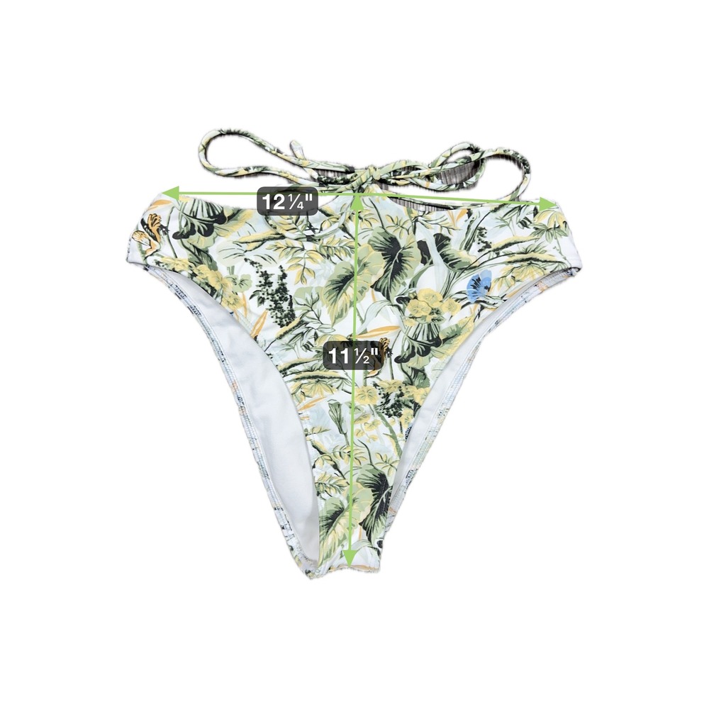 Abercrombie Muted Pastel Butterfly Forest Pattern Bikini - Keyhole & Wrap Detail - Picture 6 of 6